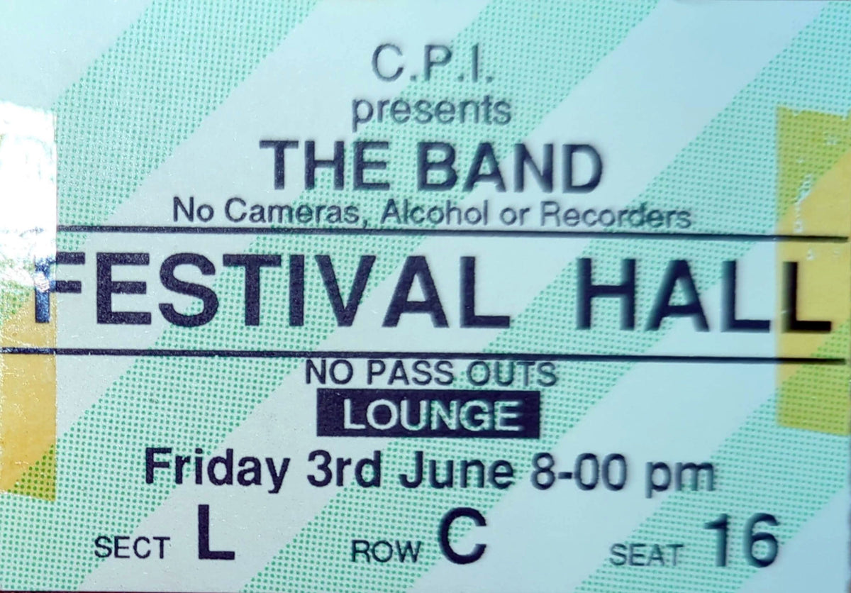 Band - c. 1980s Original Vintage Concert Ticket Seat #C16