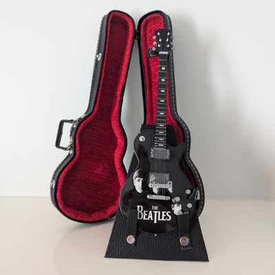 Beatles - Miniature Guitar with Stand & Case