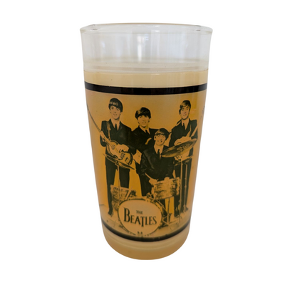 Beatles - Vintage 1964 Insulating Drinking Glass w/Band Members (Used)