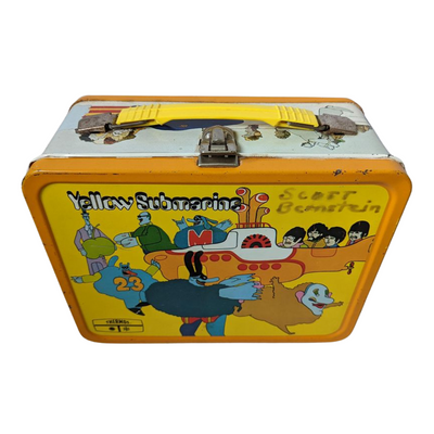 Beatles - Original 1968 Thermos Yellow Submarine Metal Lunchbox
