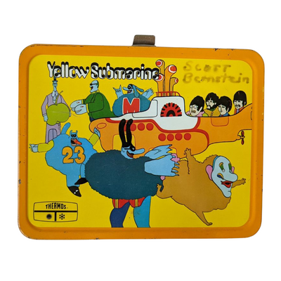 Beatles - Original 1968 Thermos Yellow Submarine Metal Lunchbox