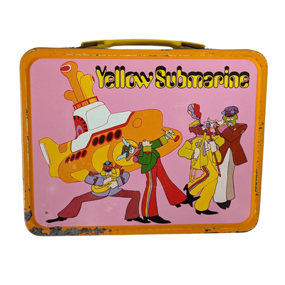 Beatles - Original 1968 Thermos Yellow Submarine Metal Lunchbox