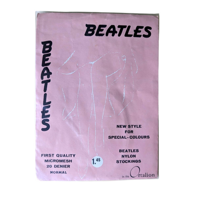 Beatles - Original 1960s Ortalion Nude Normal 20 Denier Nylon Stockings in Original Packaging