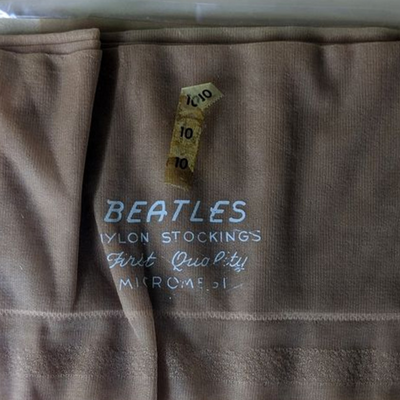 Beatles - Original 1960s Ortalion Nude Normal 20 Denier Nylon Stockings in Original Packaging