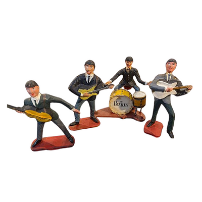 Beatles - 1965 5 Piece Set Plastic Cake Toppers