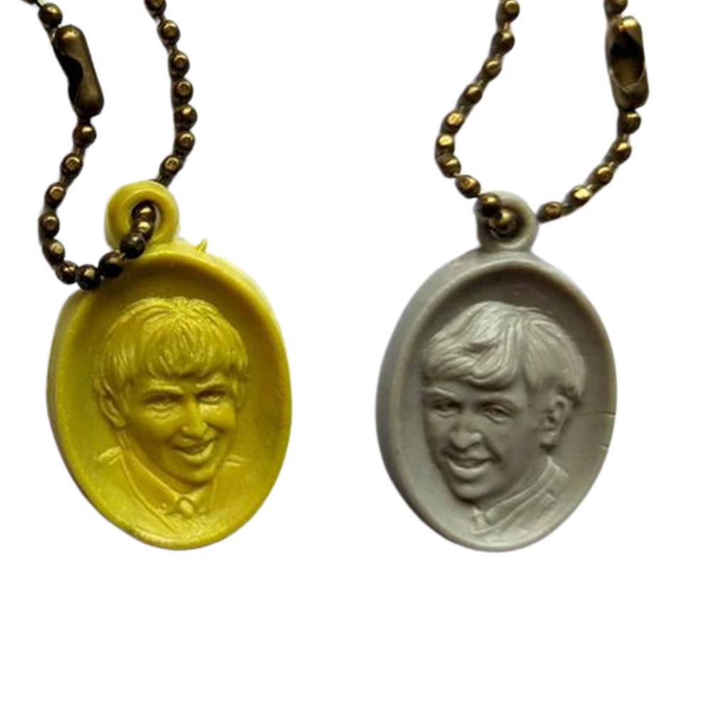 Beatles - Original 1960s USA  4 x Collectable Coloured Oval Gumball Charms