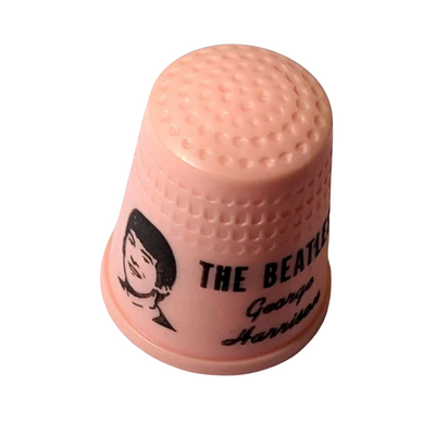 Beatles - Vintage 1960s Pink Plastic George Harrison Thimble
