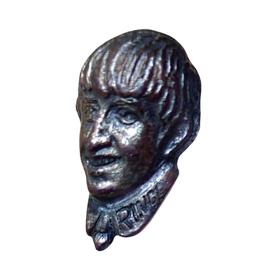 Beatles - Original 1960s Silver Ringo Tie Tack Pin Badge (Used)