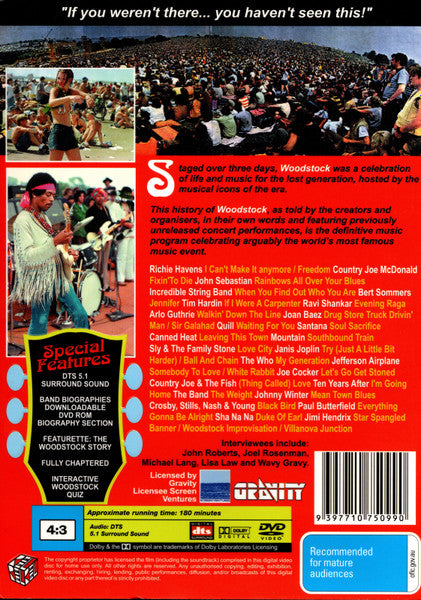 Various – Woodstock The Music 2DVD (New)