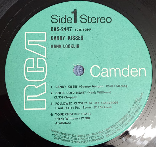 Hank Locklin - Candy Kisses Vinyl LP (Used)