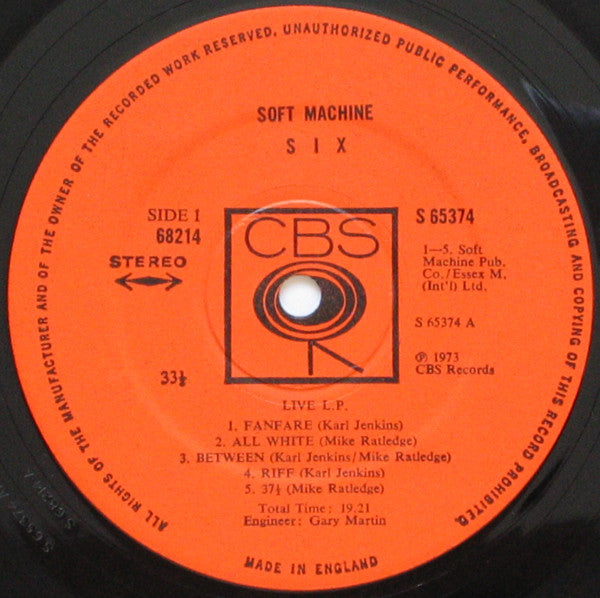 Soft Machine - Six Vinyl 2LP (Used)