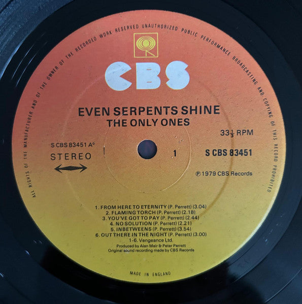 Only Ones - Even Serpents Shine Vinyl LP (Used)