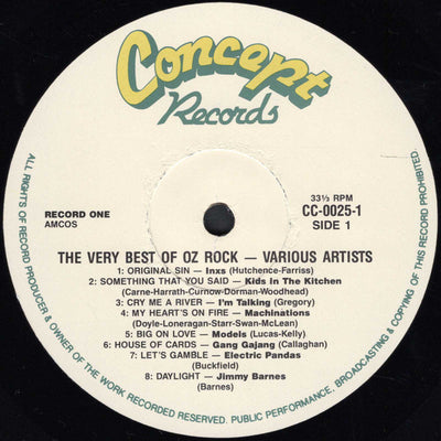 Various Artists - The Very Best Of Oz-Rock Vinyl 2LP (Used)
