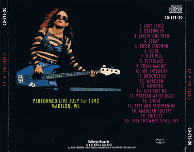 L7 - She Devils - Unofficial Live CD