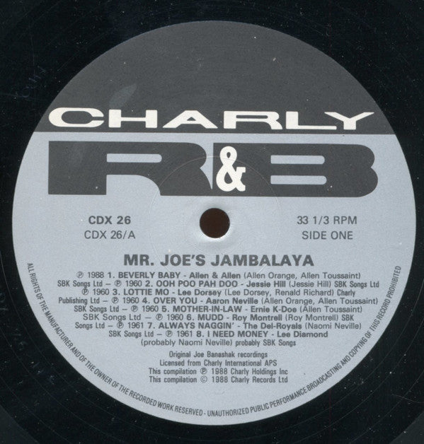 Various Artists - Mr Joes Jambalaya Vinyl 2LP (Used)