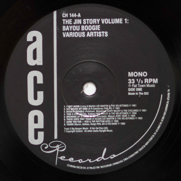 Various Artists - The Jin Story Volume 1: Bayou Boogie Vinyl LP (Used)