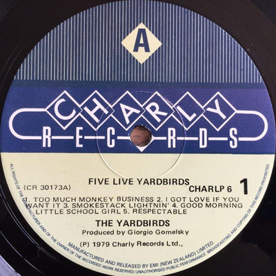Yardbirds - Five Live Yardbirds Vinyl LP (Used)