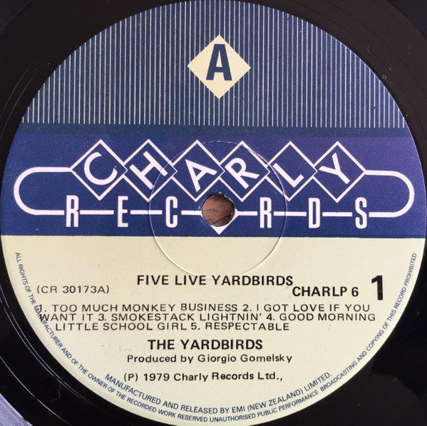 Yardbirds - Five Live Yardbirds Vinyl LP (Used)