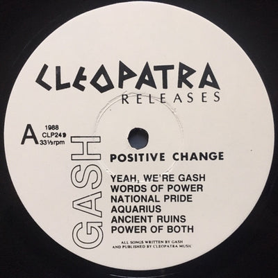 Gash - Positive Change Vinyl LP (Used)