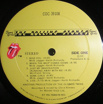 Rolling Stones - Some Girls 1978 Uncensored Vinyl LP (Used)