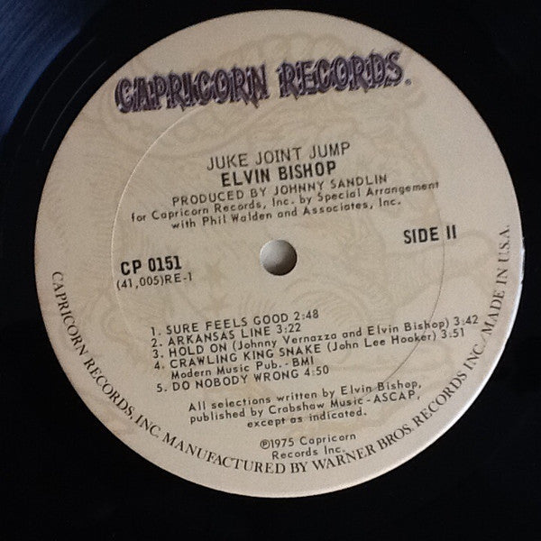 Elvin Bishop - Juke Joint Jump Vinyl LP (Used)