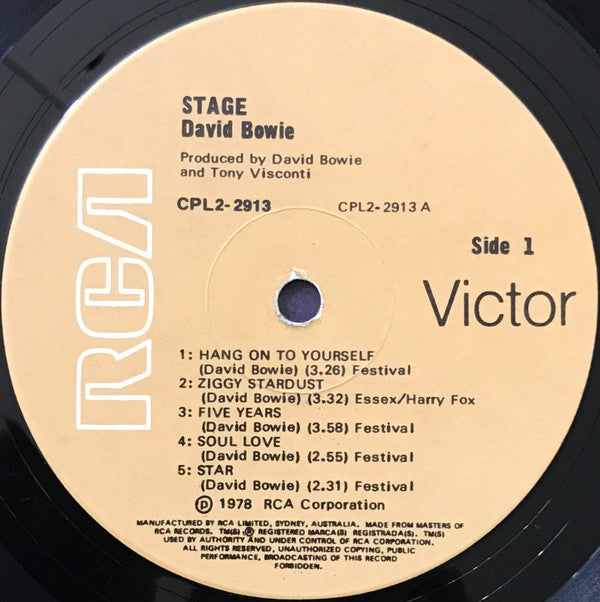 David Bowie - Stage Gatefold Vinyl 2LP (Used)