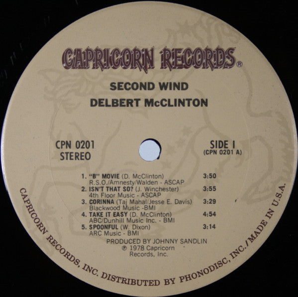 Delbert McClinton - Second Wind Vinyl LP (Used)