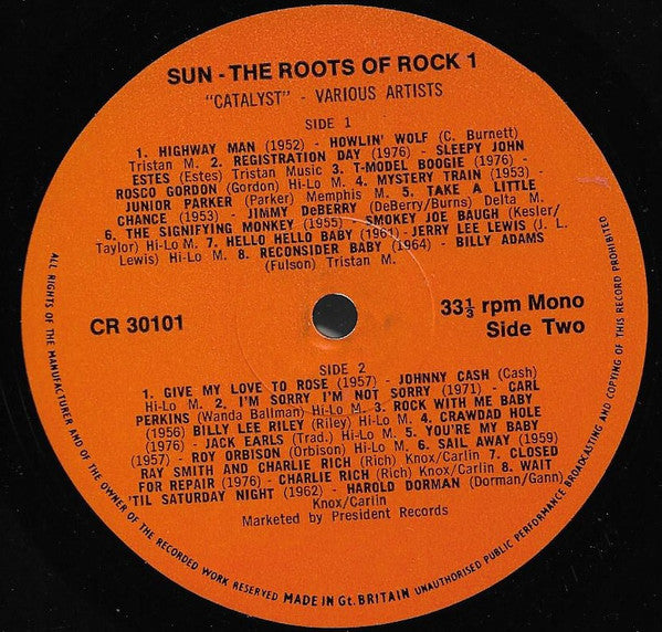 Various Artists - Sun: The Roots Of Rock: Volume 9: More Rebel Rockabilly Vinyl LP (Used)