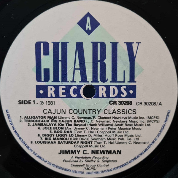 Jimmy C. Newman - Cajun Country Classics Vinyl LP (Used)