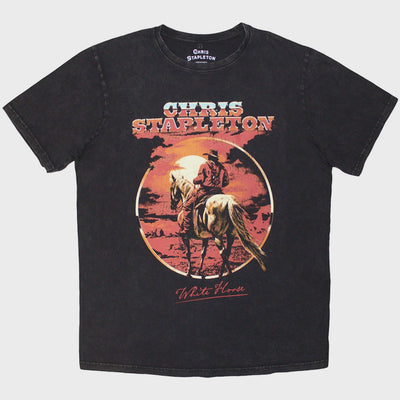Chris Stapleton - White Horse Unisex Stone Wash T-Shirt