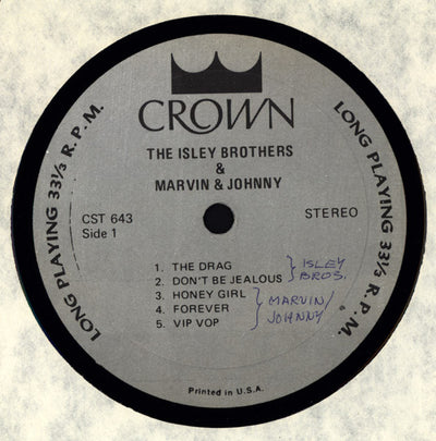 Isley Brothers & Marvin & Johnny - The Isley Brothers And Marvin & Johnny Vinyl LP (Used)