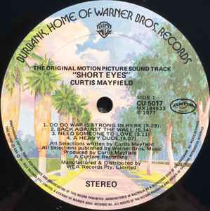 Soundtrack - Short Eyes (The Original Motion Picture Sound Track) Vinyl LP (Used)