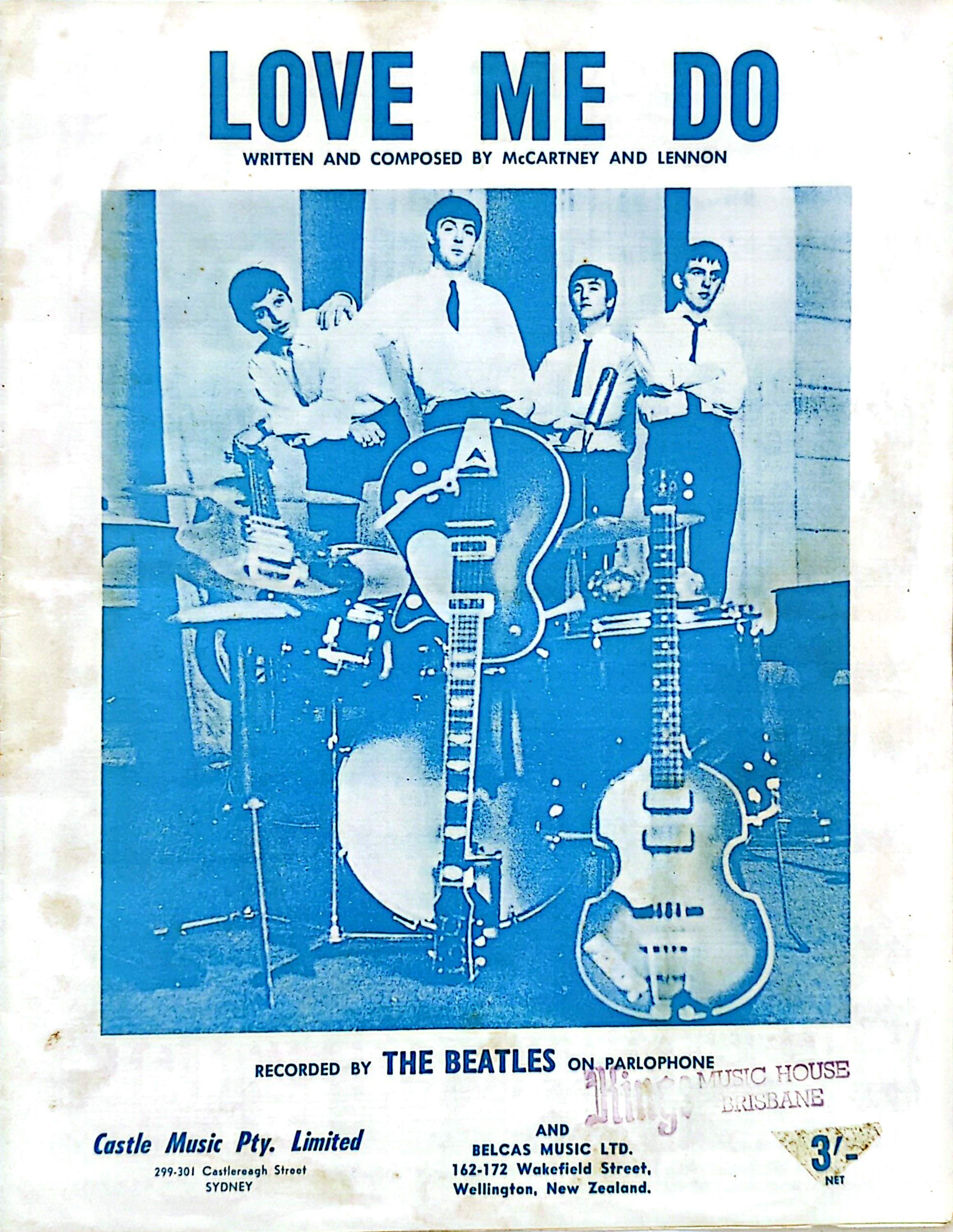 Beatles - Love Me Do 1962 Vintage Sheet Music