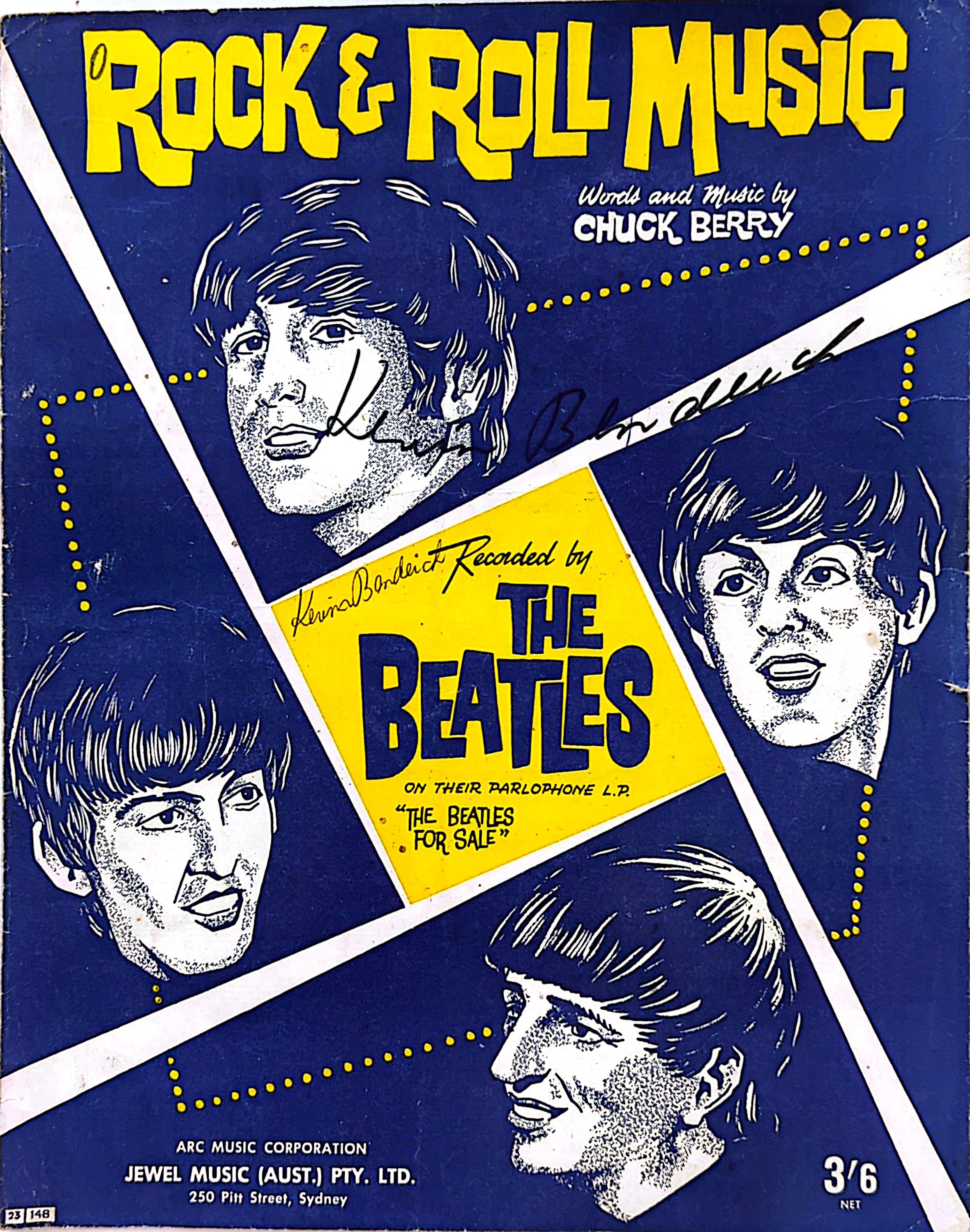 Beatles - Rock & Roll Music Vintage Sheet Music