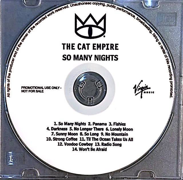 Cat Empire - So Many Nights (Promo) CD