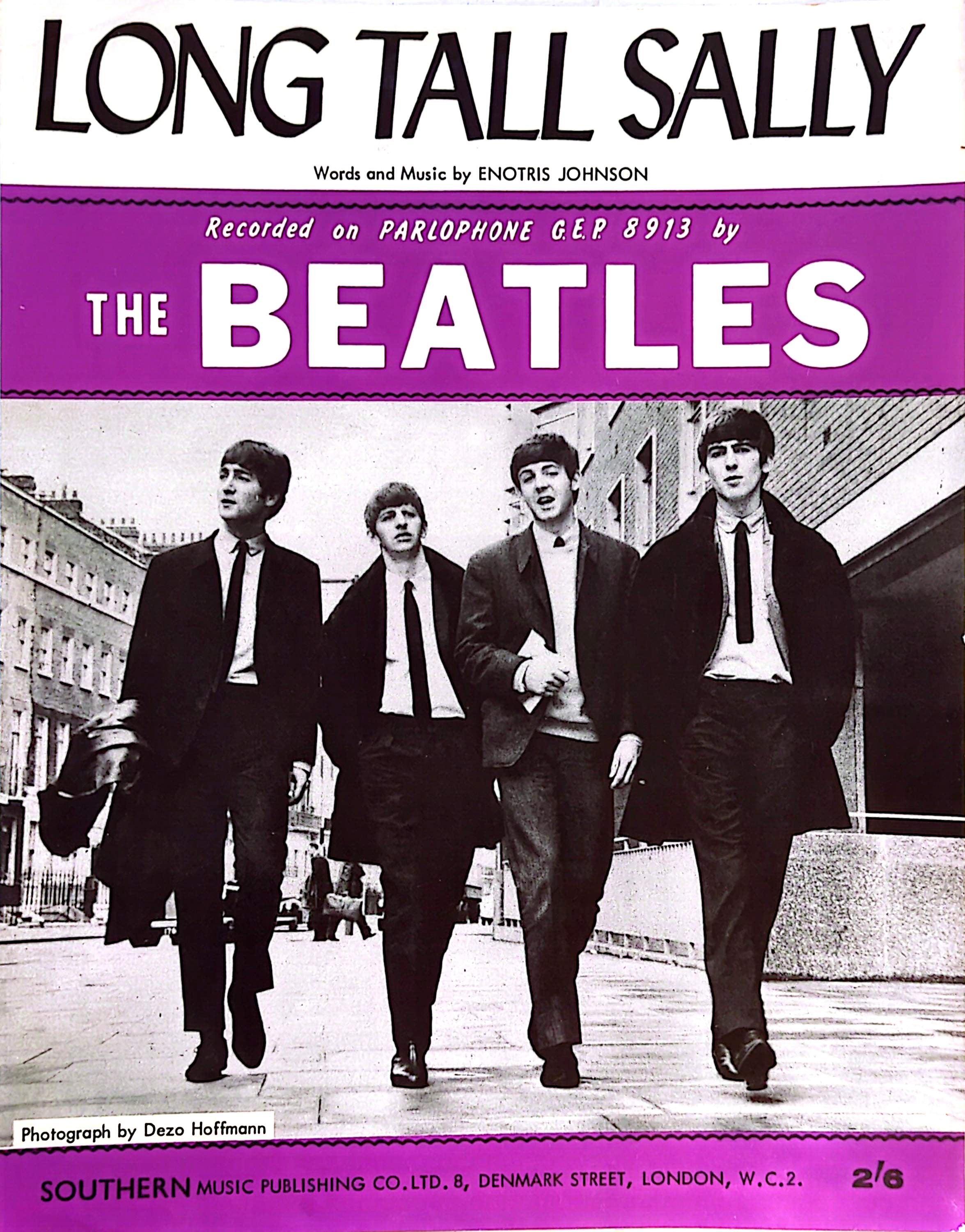 Beatles - Long Tall Sally UK Vintage Sheet Music