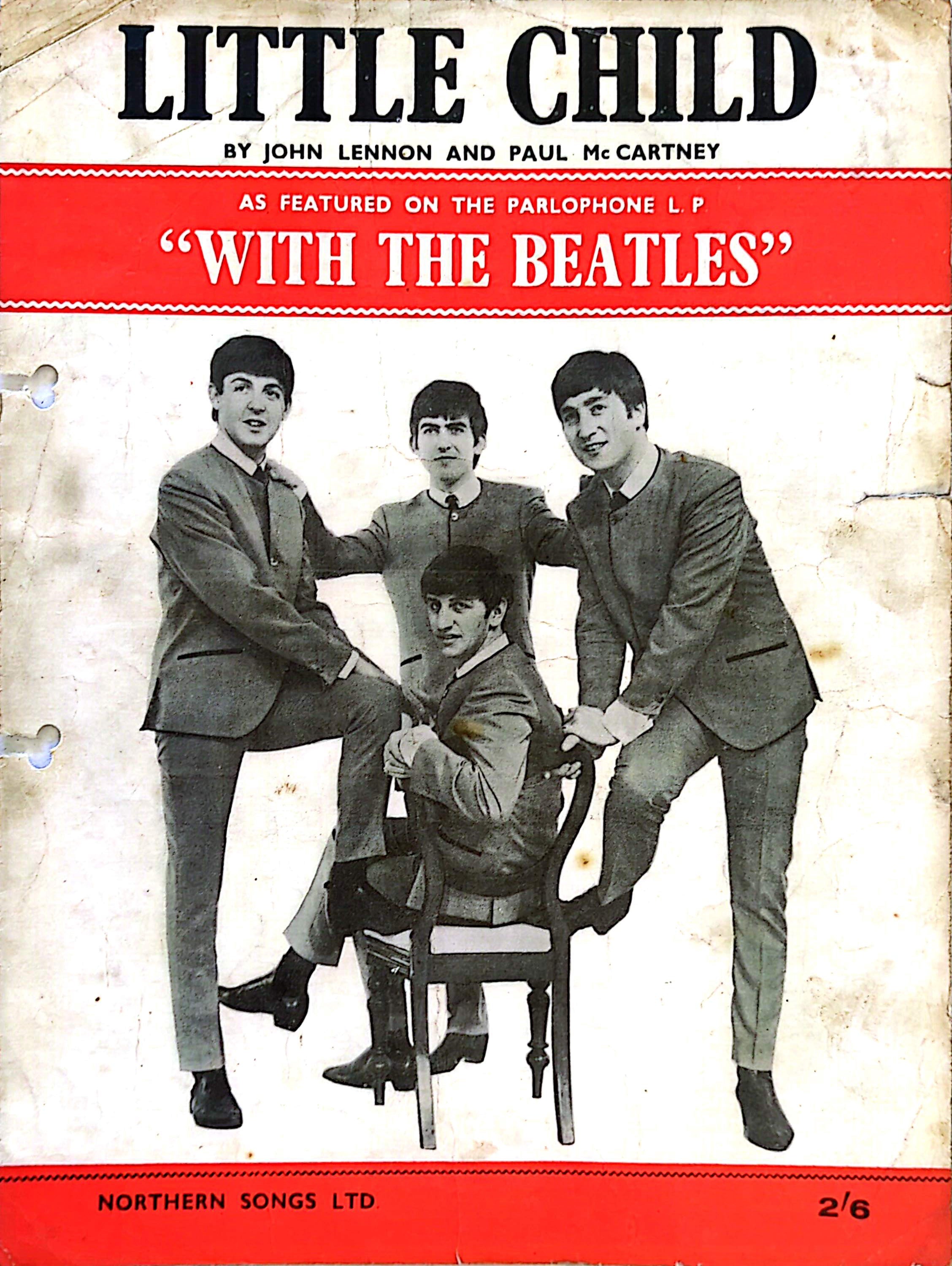 Beatles - Little Child 1963 UK Vintage Sheet Music