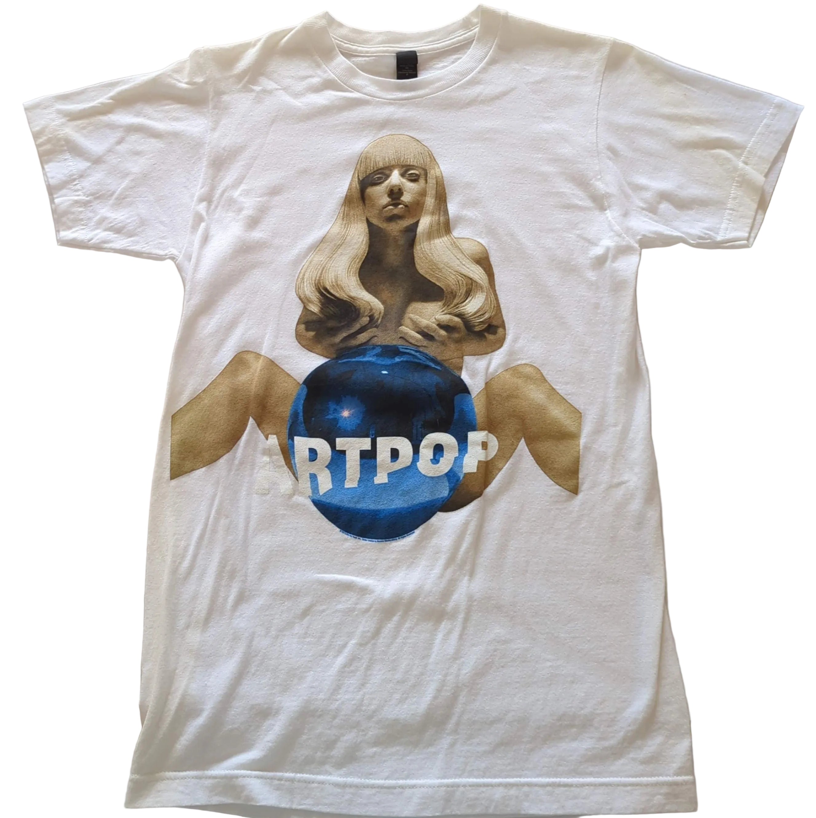 Lady Gaga - ArtRAVE: The Artpop Ball Tour 2014 Original Vintage Concert T-Shirt White Size S