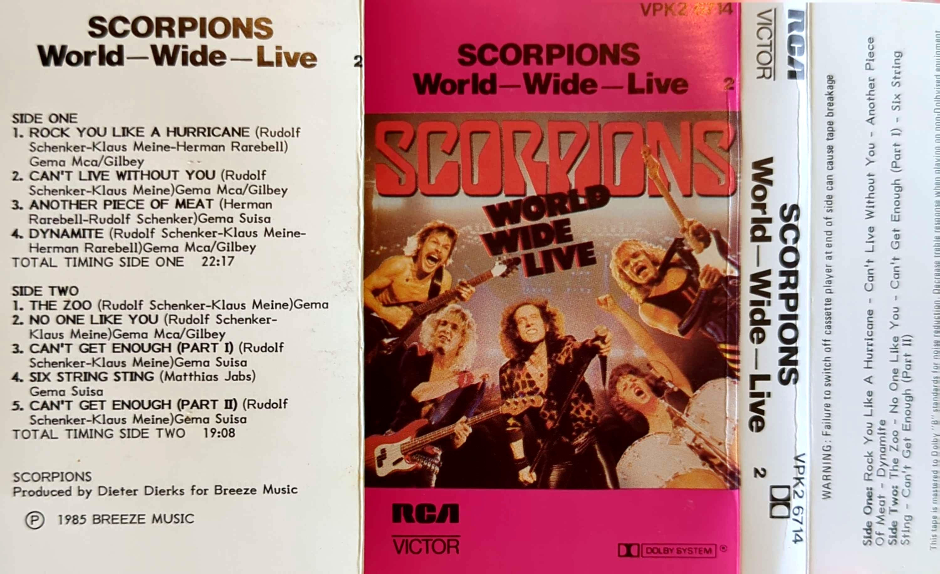 Scorpions – World Wide Live Cassette