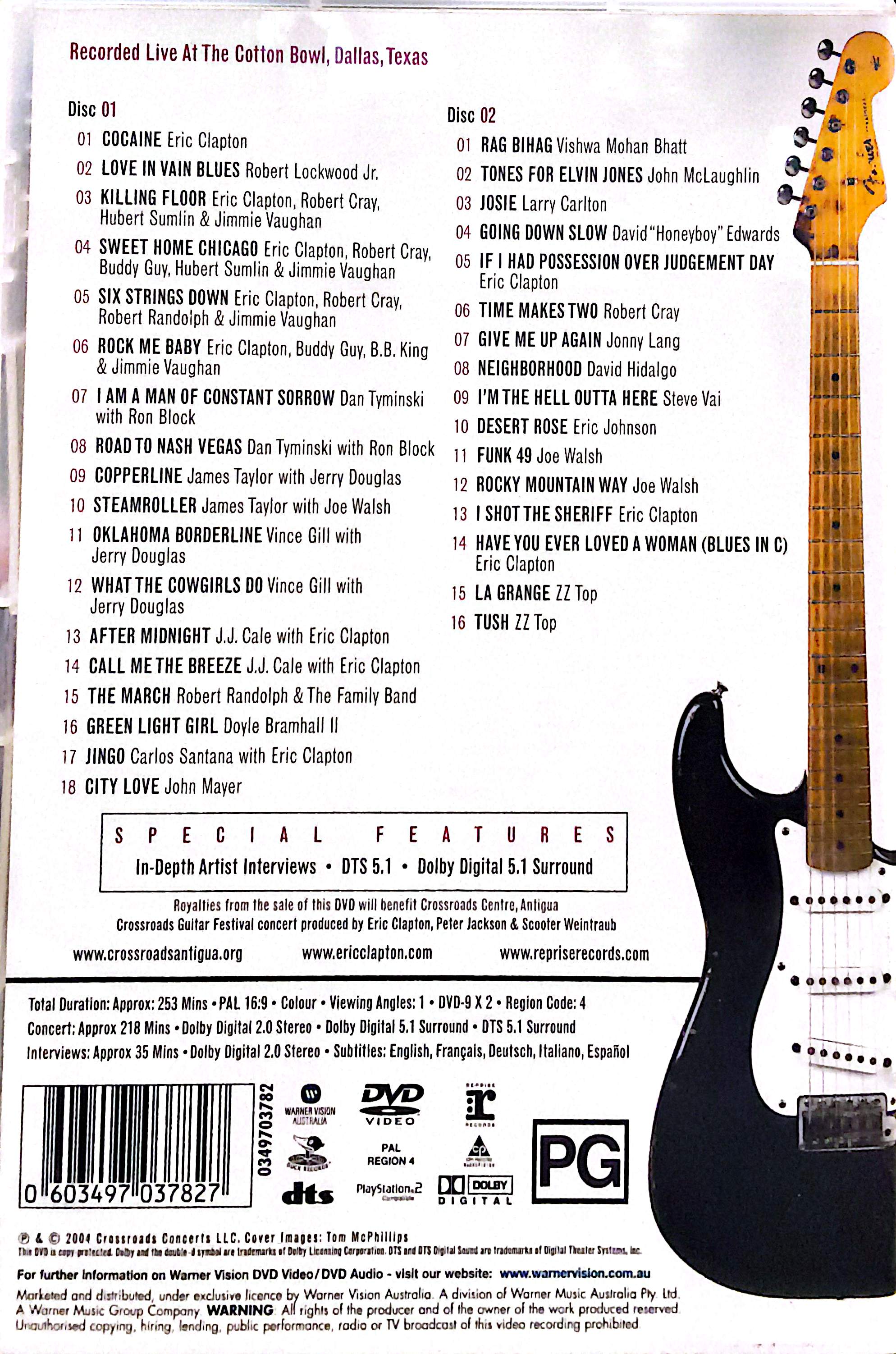 Eric Clapton - Crossroads Guitar Festival 2DVD