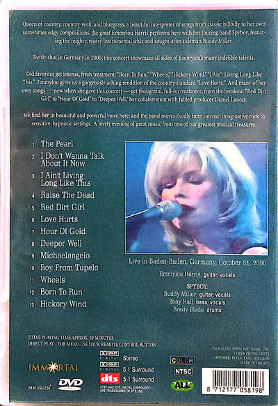 Emmylou Harris - Live In Germany 2000 DVD