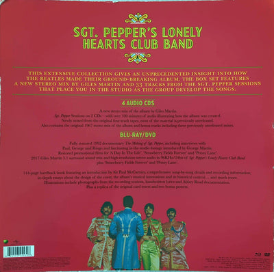 Beatles - Sgt. Pepper's Lonely Hearts Club Band 50th Anniversary Super Deluxe Edition Box Set 4CD + Blu-Ray + DVD