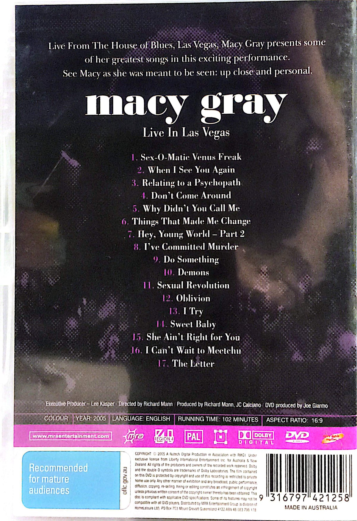 Macy Gray - Live In Las Vegas DVD