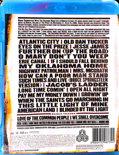 Bruce Springsteen - Live In Dublin With The Sessions Band Blu-ray