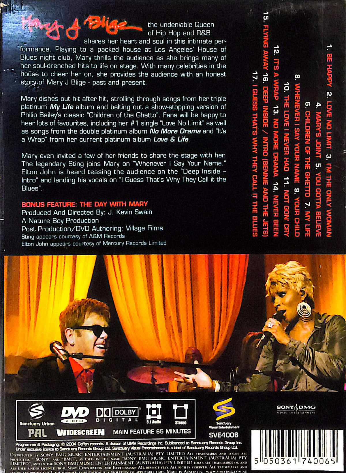 Mary J. Blige - Live From The House Of Blues DVD