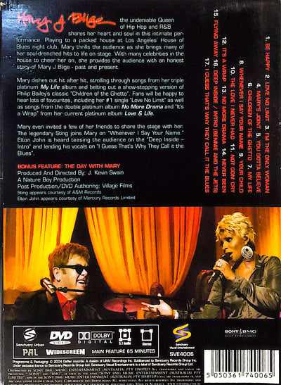 Mary J. Blige - Live From The House Of Blues DVD