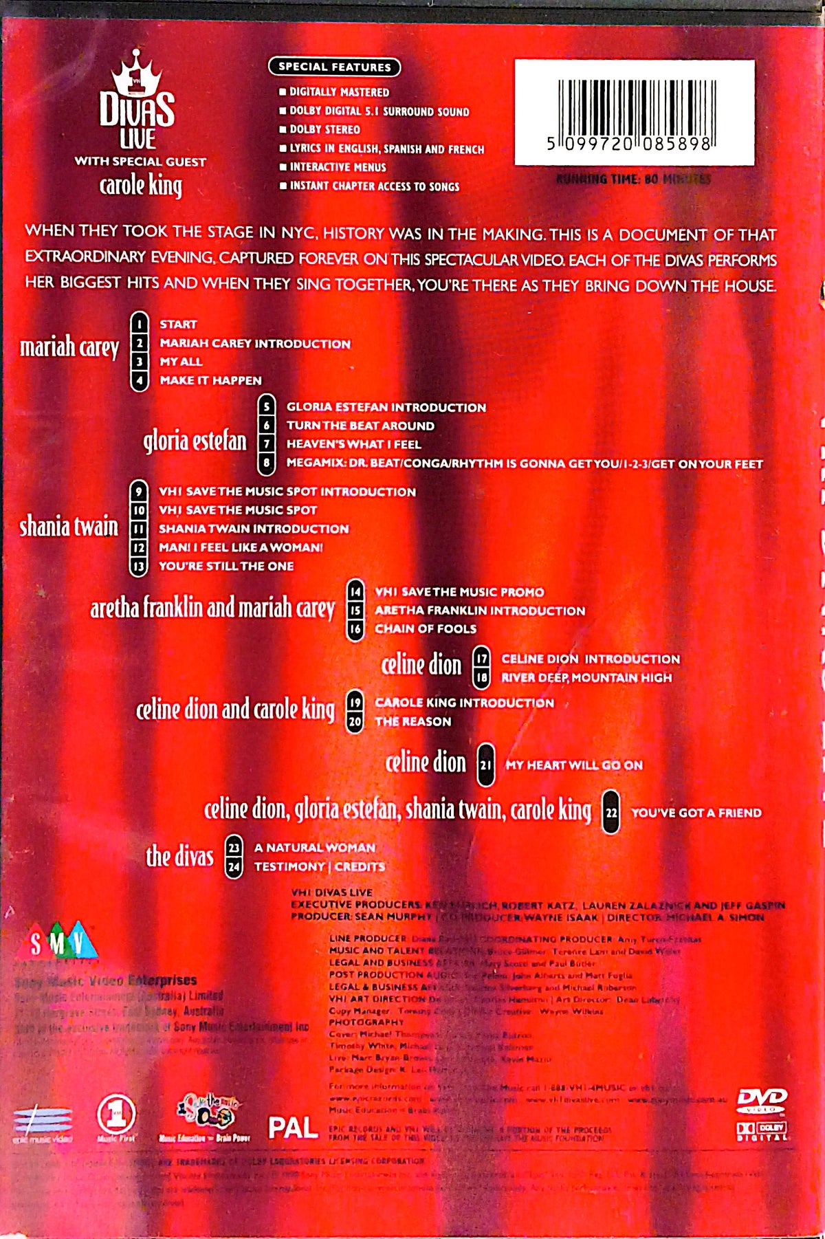 Various Artists - VH1 Divas Live DVD