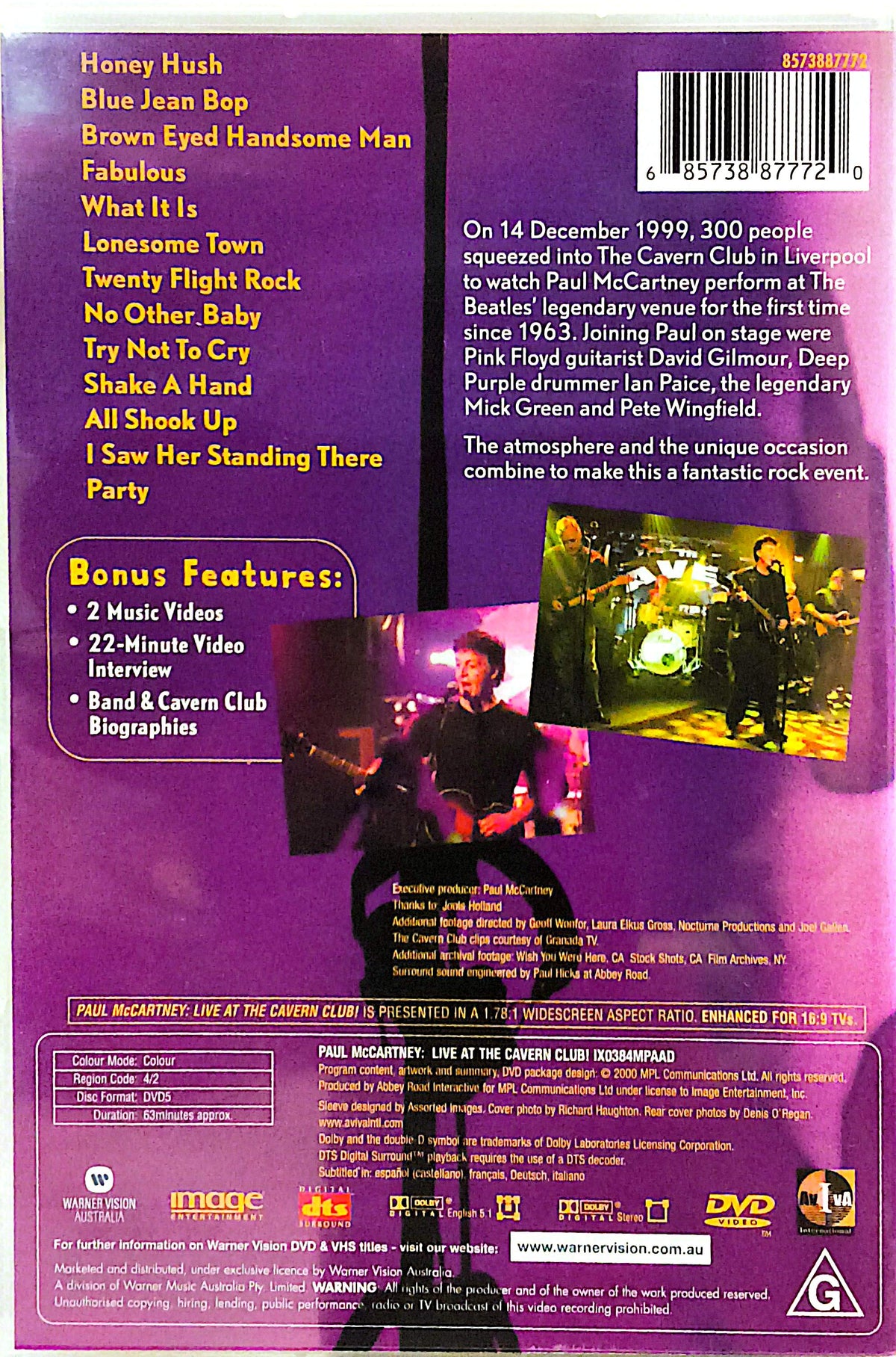 Paul McCartney - Live At The Cavern Club! DVD