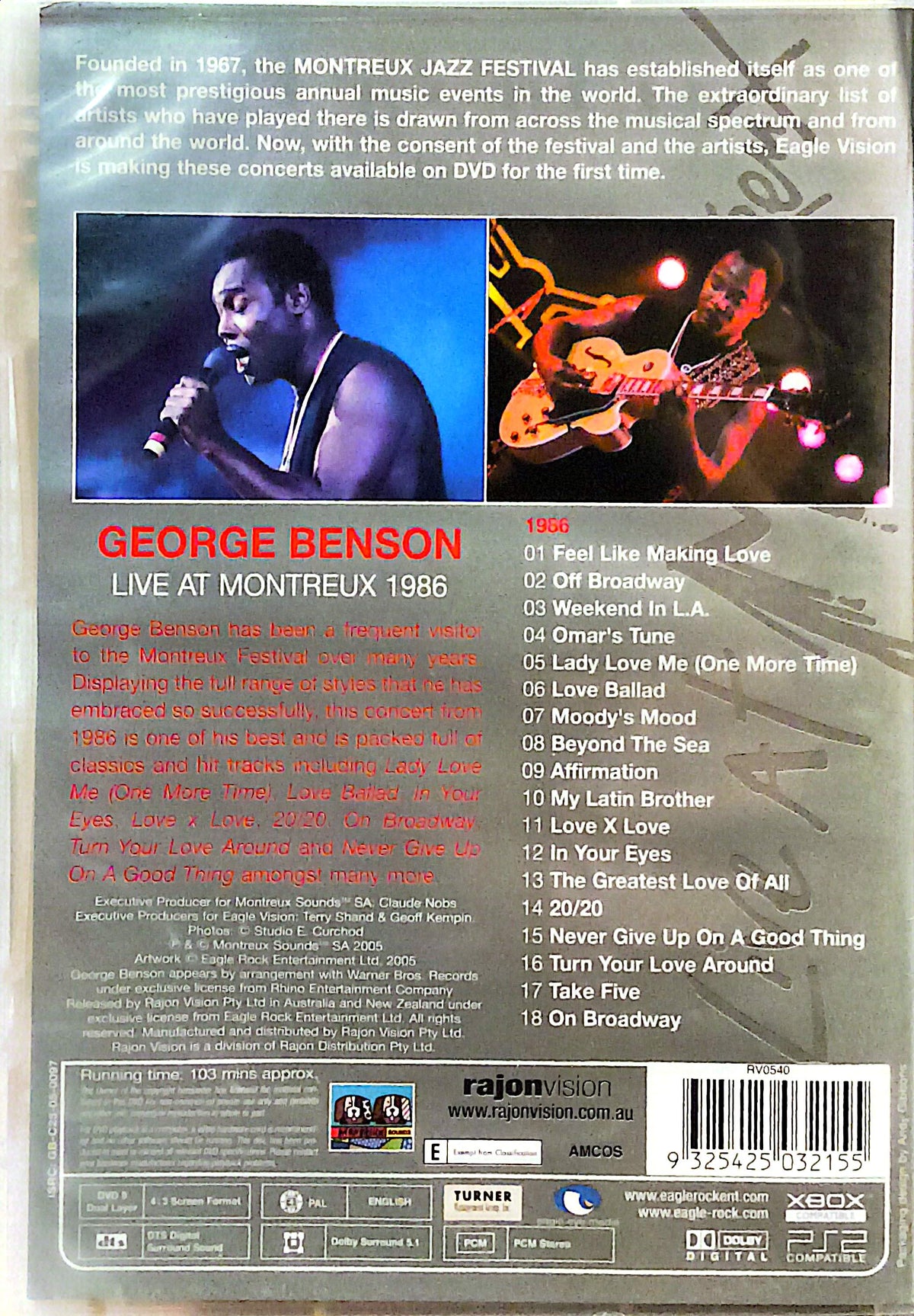 George Benson - Live At Montreux DVD