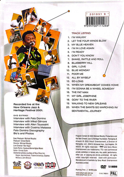 Fats Domino - The Music Of The Legends Of New Orleans DVD